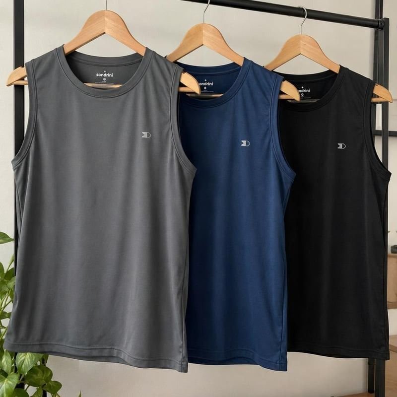 Kit 3 Regatas Dry-Fit Lisa Sandrini