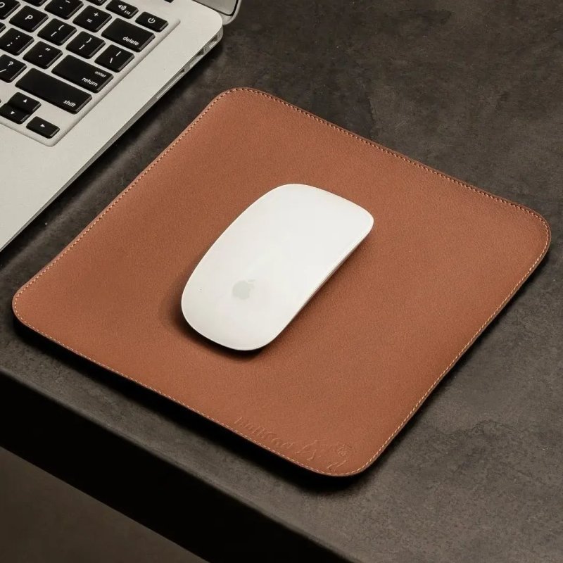 Mousepad Bullpad 20x20cm Fundo Emborrachado Courino Cor Caramelo