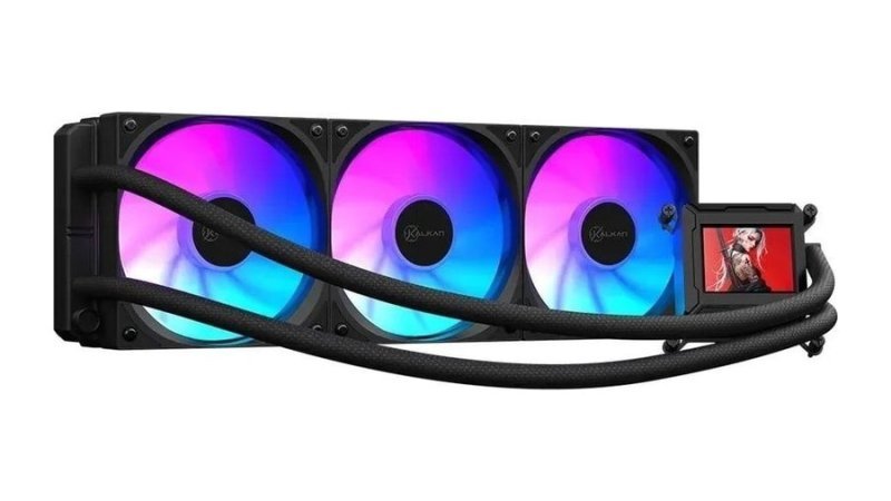 Watercooler Kalkan 360mm Argb Aura Lcd 360 Preto