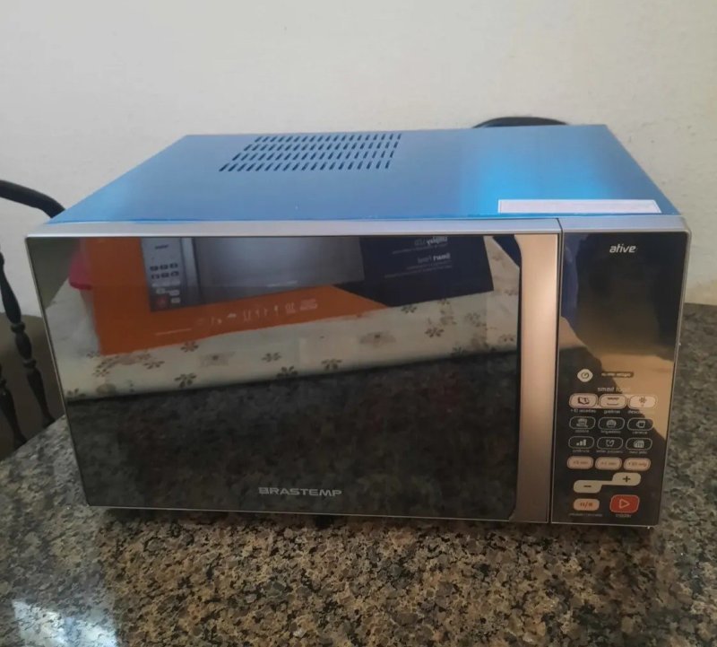 Micro-ondas Brastemp 38L Inox Espelhado Grill