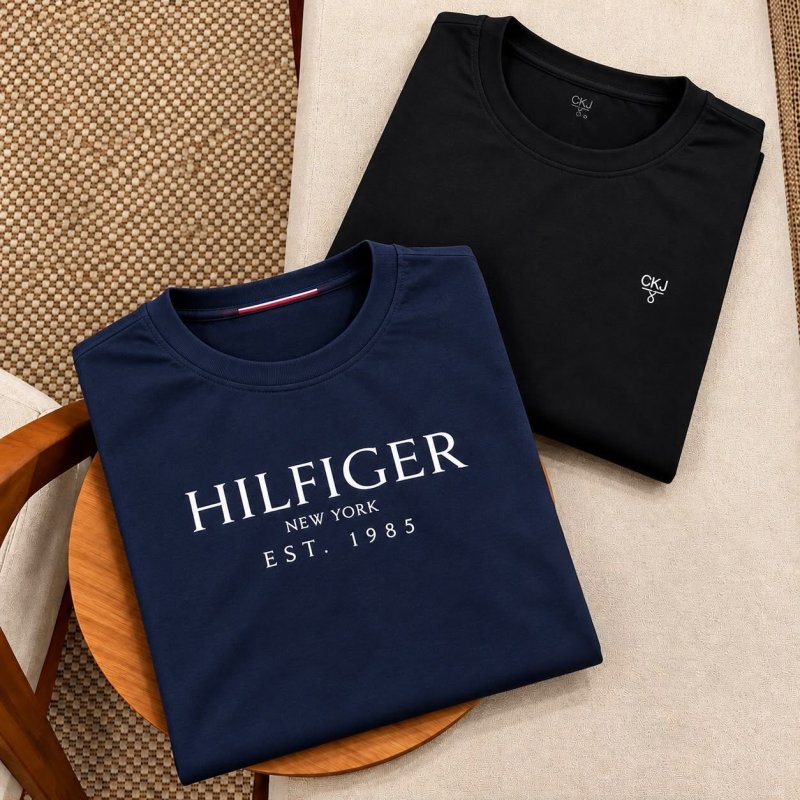 Kit 2 Camisetas Tommy Hilfiger/Calvin Klein