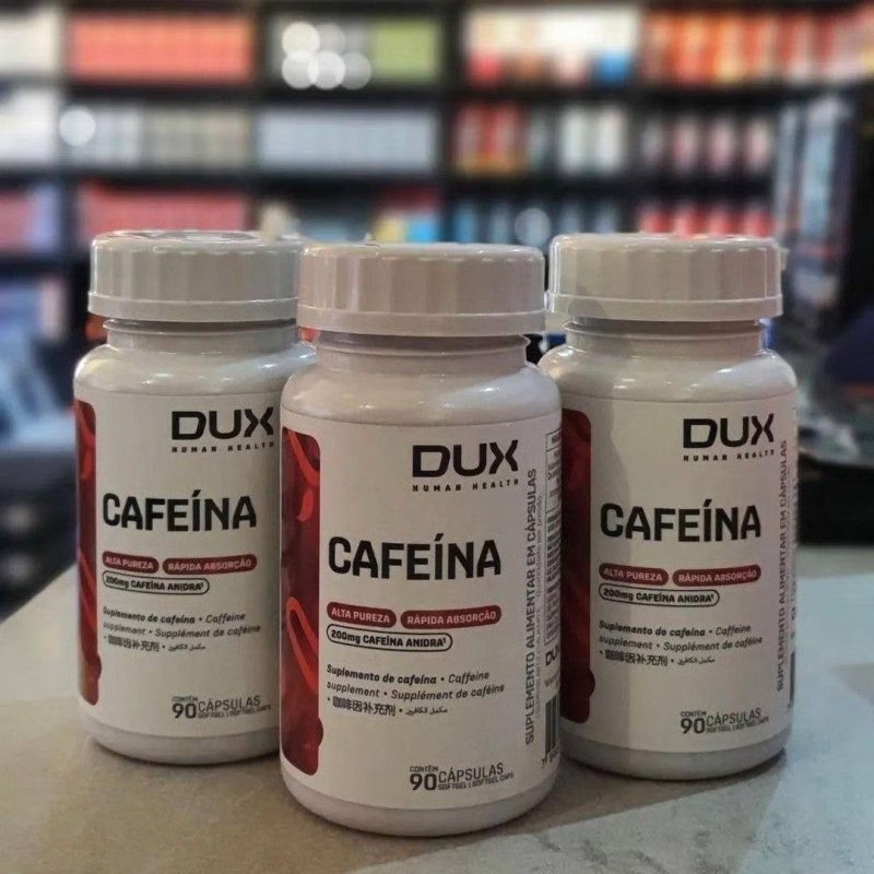 Cafeina Dux 90 caps 200mg + Frete Grátis