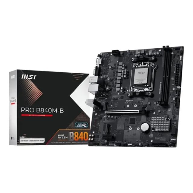 Placa-mãe MSI Pro B840M-B AM5 Preto