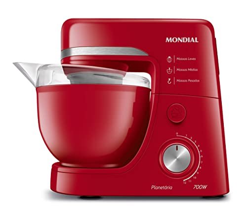 Batedeira Planetária, Mondial, Vermelho, 700W, 220V - BP-03-R