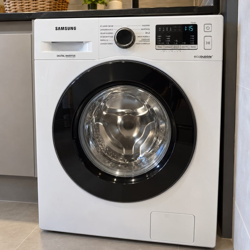Lava E Seca Samsung Wd11m Com Digital Inverter Branca 11kg Cor Branco
