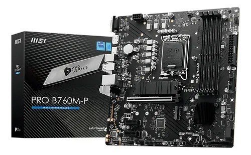 Placa Mãe Msi Pro B760 M - P, Lga 1700, Ddr5, Matx Preto