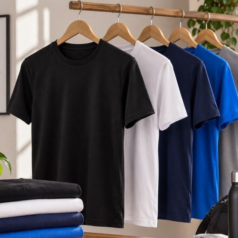Kit 5 Camisetas Básicas Masculina Dry Fit Premium (M ao GG)