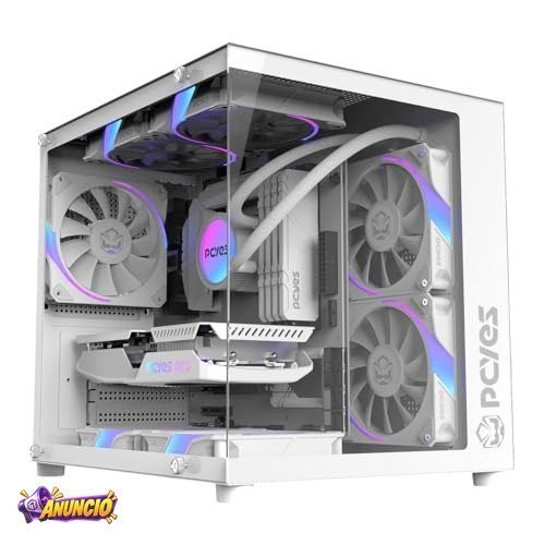 PCYES Gabinete Gamer Forcefield Mini White Ghost - Gffmnwg