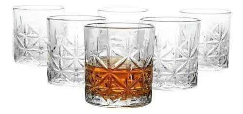 Jogo De Copos De Vidro 330ml 6 Peças Haus - Pavillion