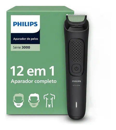 Philips Aparador e Barbeador Elétrico All-in-One Série 3000 12 em 1