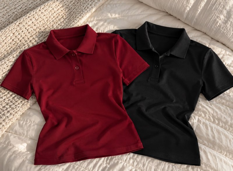 Kit 2 Blusas Polo Feminina Algodão Premium