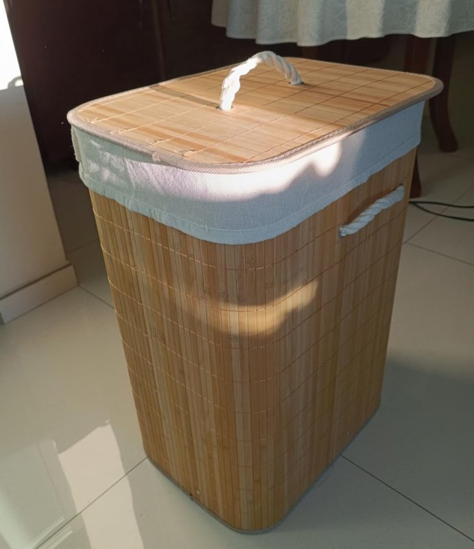 Cesto Bambu Retangular 60L