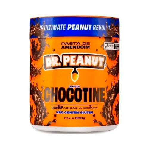 DR. Peanut Pasta de Amendoim Sabor Chocotine, Pote 600g