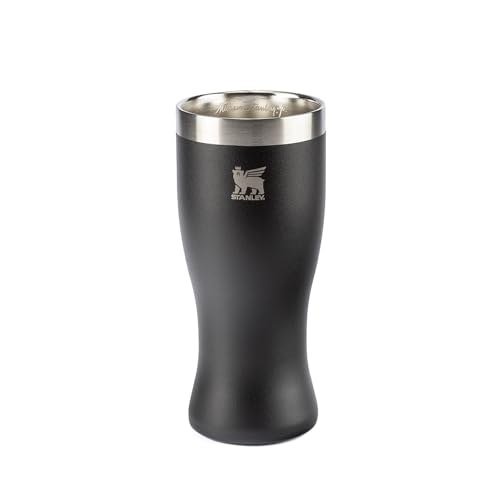 Stanley - Copo Térmico Pilsner, 444ml, Copo para Bebidas Frias ou Quentes, Foundry Black