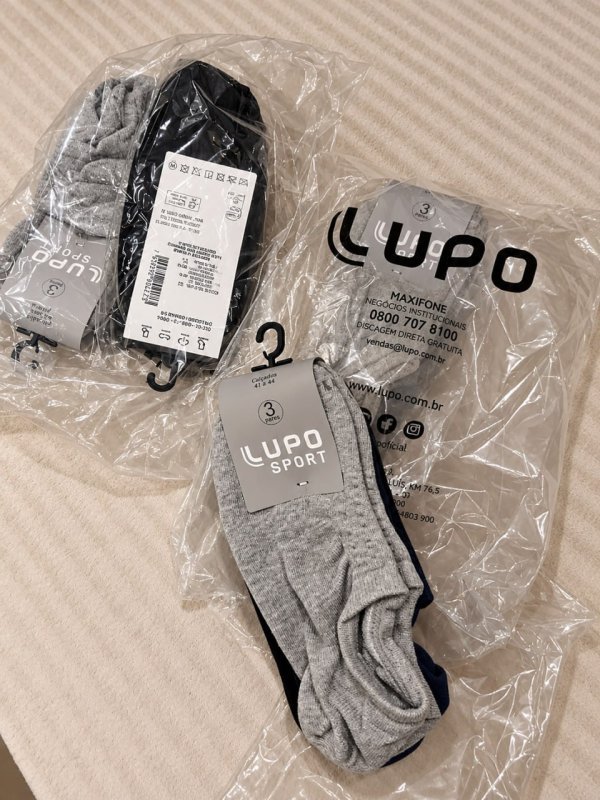Kit 12 Pares Meia Lupo Sapatilha Soquete Invisível Original Unissex