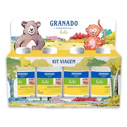 Kit de Viagem para Bebê Granado, 60ml, Kit com 4 Unidades