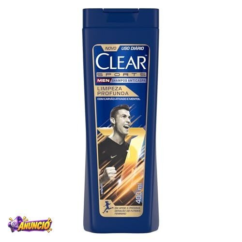 Clear Sports Men - Shampoo Anticaspa Limpeza Profunda 400Ml