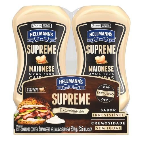 Pack Maionese Hellmann's Supreme Squeeze 330g 2 unidades