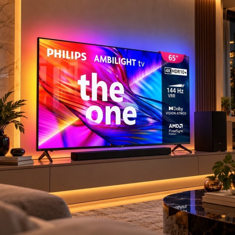 PHILIPS, Smart TV, Ambilight THE ONE 65" 4K 144 Hz 65PUG8929/78