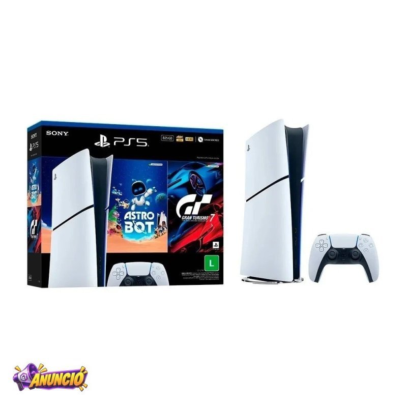 Console Sony Playstation 5 Ssd 825GB Controle Sem Fio Dualsense 2 Jogos Digitais Edicao Digital