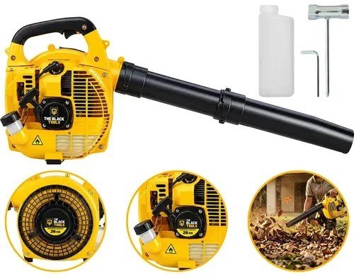 Soprador de Folhas Lateral TBNT10 2T 26cc 0,90Hp The Black Tools Cor Amarelo Profissional a Gasolina 2 Tempos