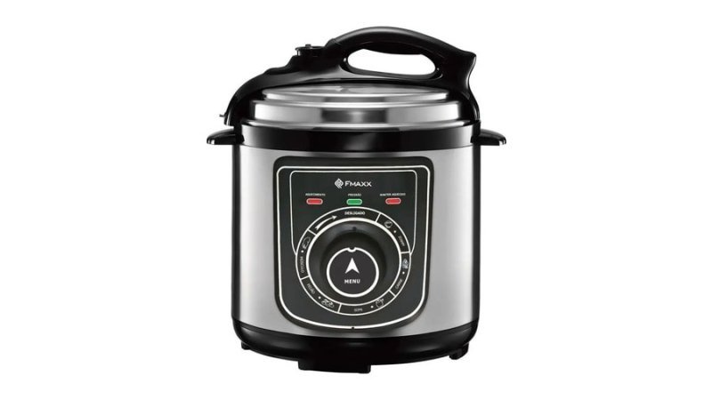 Panela De Pressão Elétrica Fmaxx Chef 4 Litros 800w Prateado 60hz