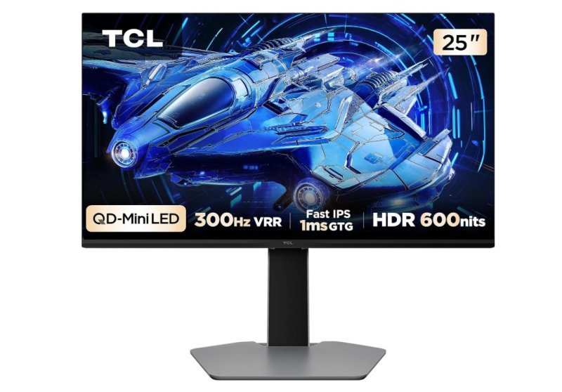 Monitor Gamer TCL 25 Polegadas QD-Mini LED Full HD G64 300Hz 1ms (GtG) Freesync HDR 600 nits 25G64