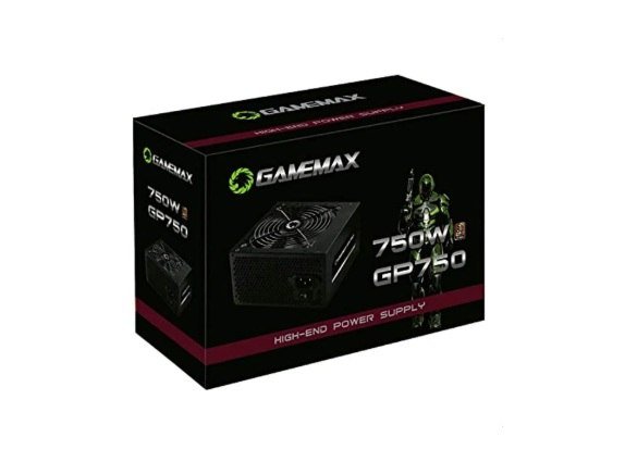 Fonte de Alimentacao 750w GP750 80 Plus Bronze Gamemax, Preto