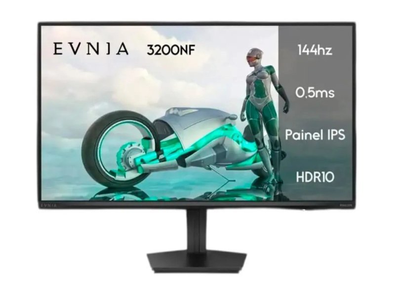 Monitor Gamer Philips Evnia 27" IPS 144Hz 0.5ms, Preto