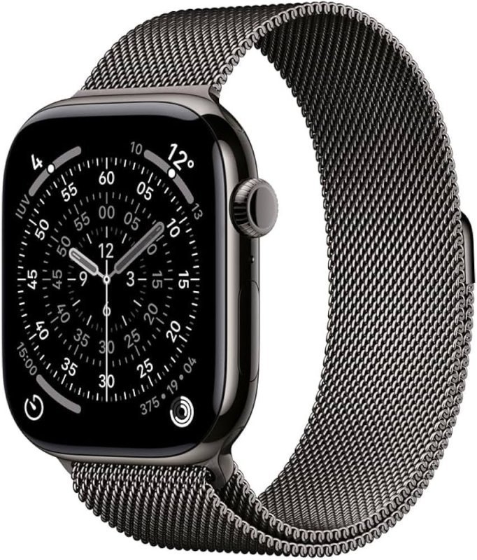 Apple Watch Series 11 GPS + Cellular - Caixa ardósia de titânio - 46 mm - Pulseira ardósia estilo milanês
