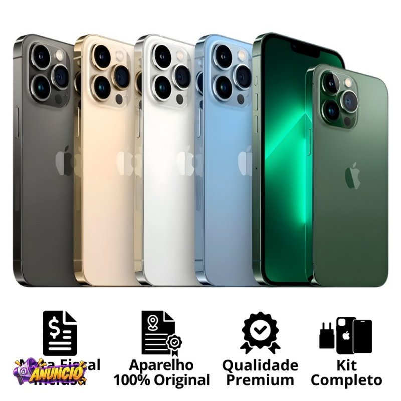 Celular iPhone 13 Pro Max (128GB) (256GB) 100% Original Apple Seminovo