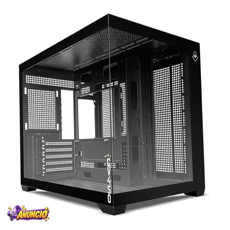 Gabinete Gamer Mancer CV450, Mini-Tower, Lateral de Vidro, Preto, MCR-CV450-BK