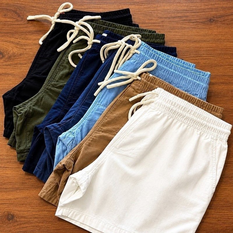 Kit com 3 Short Mauricinho Linho (P ao GG)