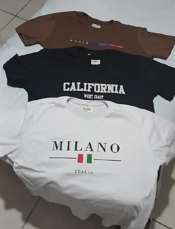 Kit 3 Camisetas Masculinas 100% Algodão Premium Verão Casual + Frete Grátis