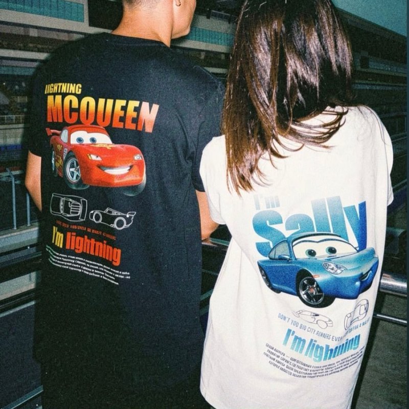 Kit Camiseta Casal Streetwear Carros (2 cores) + Frete Grátis