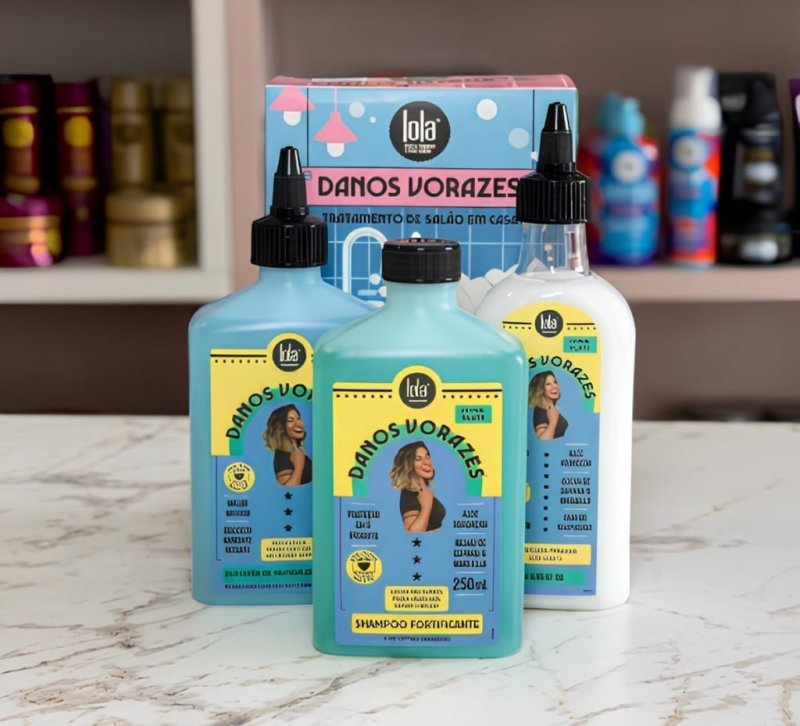 Kit Danos Vorazes Lola From Rio Shampoo + Condicionador + Leave in