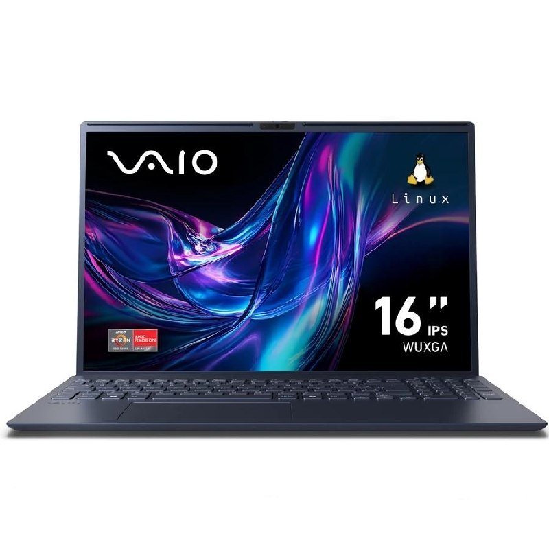 Notebook VAIO FE16 AMD Ryzen 7 5825U, Linux, 8GB RAM 256GB SSD 16" WUXGA IPS - Cinza Grafite