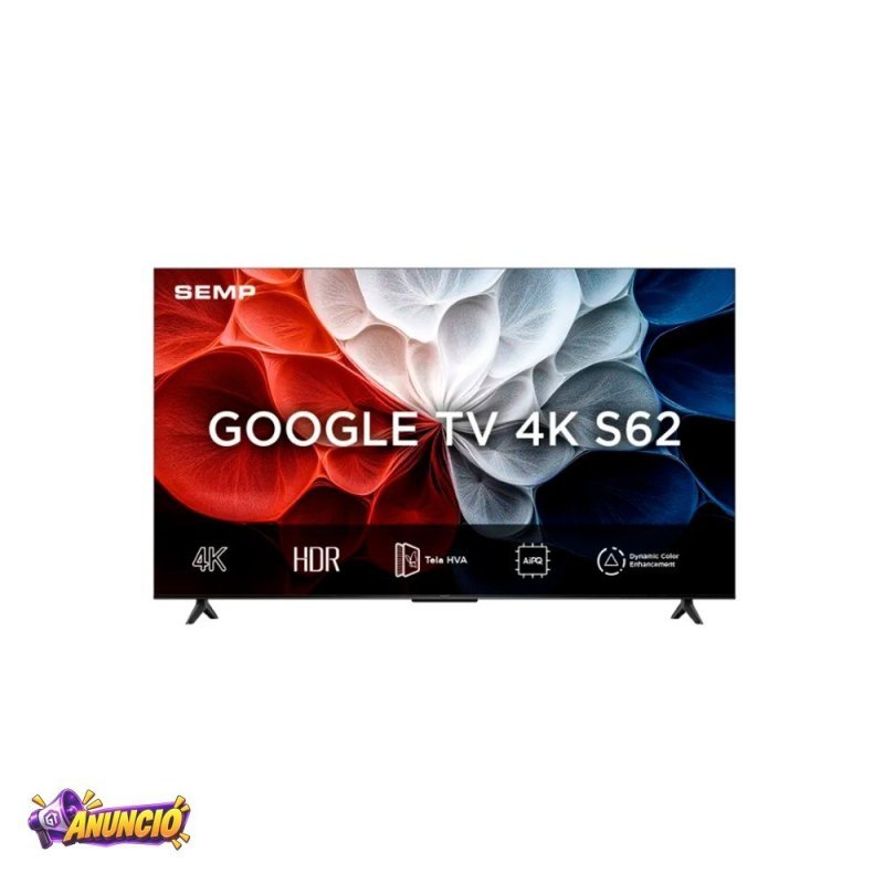 Smart Tv Semp 43 Polegadas S62 4k Uhd Google Tv 43s62