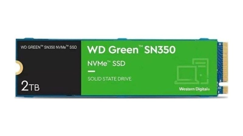 Ssd M.2 NVMe 2Tb Western Digital Wd Green Sn350