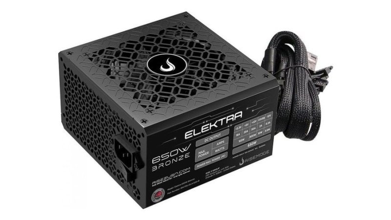Fonte Rise Mode Elektra, 650W, 80 Plus Bronze, Pfc Ativo, Preto, Rm-Psu-Elk-650-B