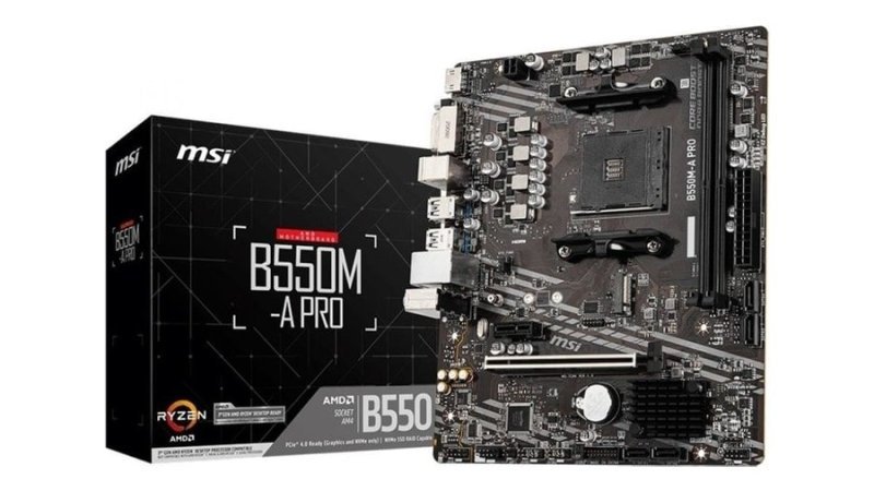 Placa Mãe Msi B550m-A Pro Amd Ryzen Am4 Ddr4 Matx M.2 Hdmi/dvi