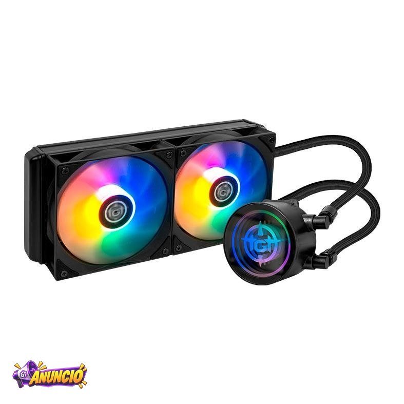 Water Cooler TGT Spartel V2, Rainbow, 240mm, Preto, TGT-SPLV240-BK01