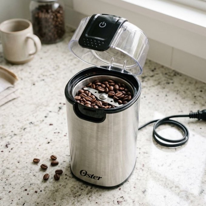 Moedor de Café Oster Inox 127V + Frete Grátis