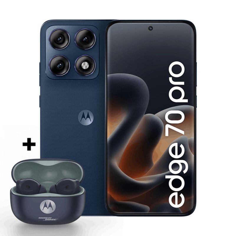 Kit Smartphone Motorola Edge 70 Pro 5G 256GB + Moto Buds 2 Plus