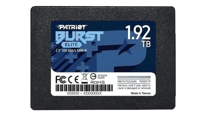 Disco Sólido Interno Patriot Burst Elite 2 Tb Sata Iii Preto