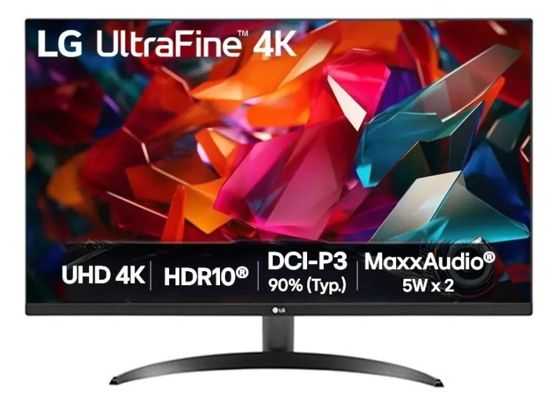 Monitor LG UHD 4K 32" - Preto - 32UR500K