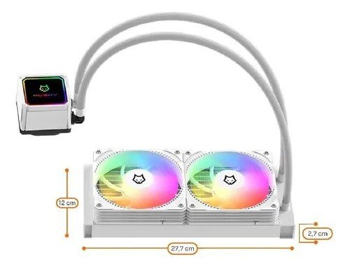 Water Cooler Husky Freezy, Argb, 240mm, Amd E Intel, Branco
