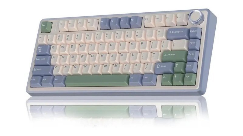 Teclado Mecânico Aula F75 Sem fio Tri-Mode