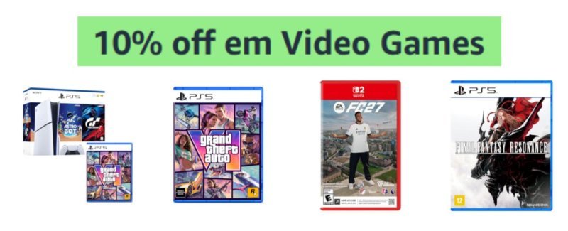 10% off em Video Games - Amazon