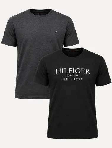 Kit Camisetas Aramis/Tommy Hilfiger Grafite Mescla/Preta Preto XXL/GGG Lisa